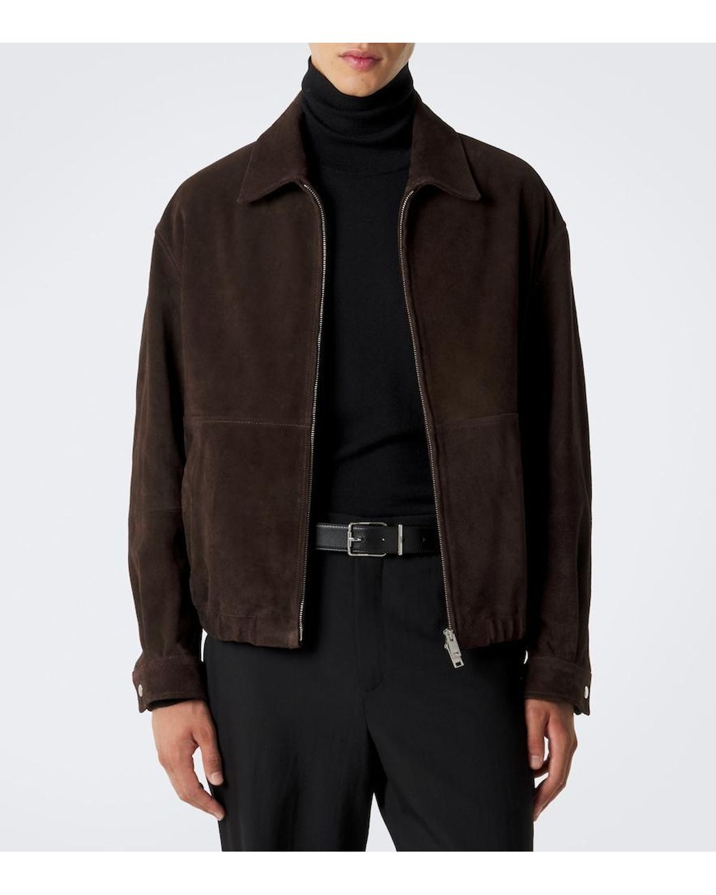 Arma Black Maddox Suede Blouson Jacket for men