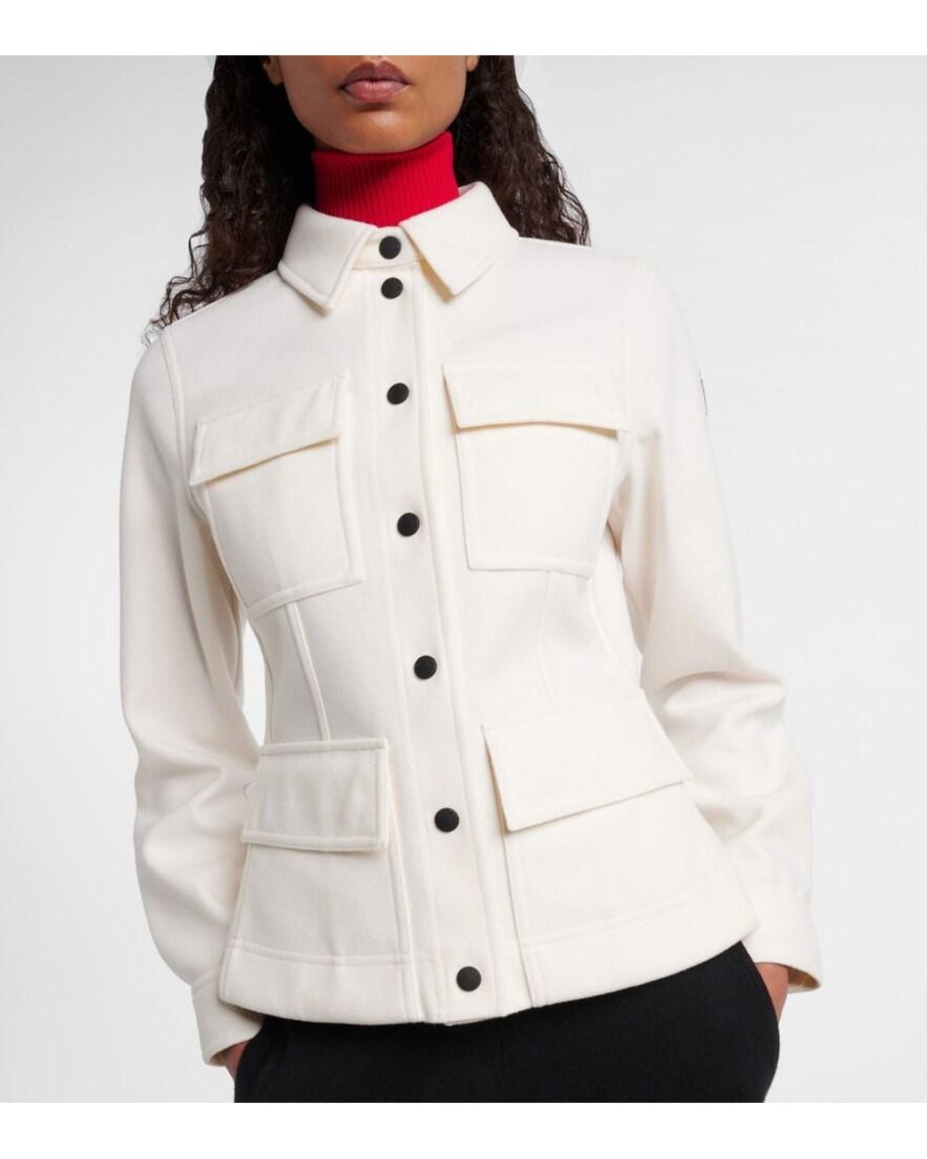 Moncler White Interlock Jacket