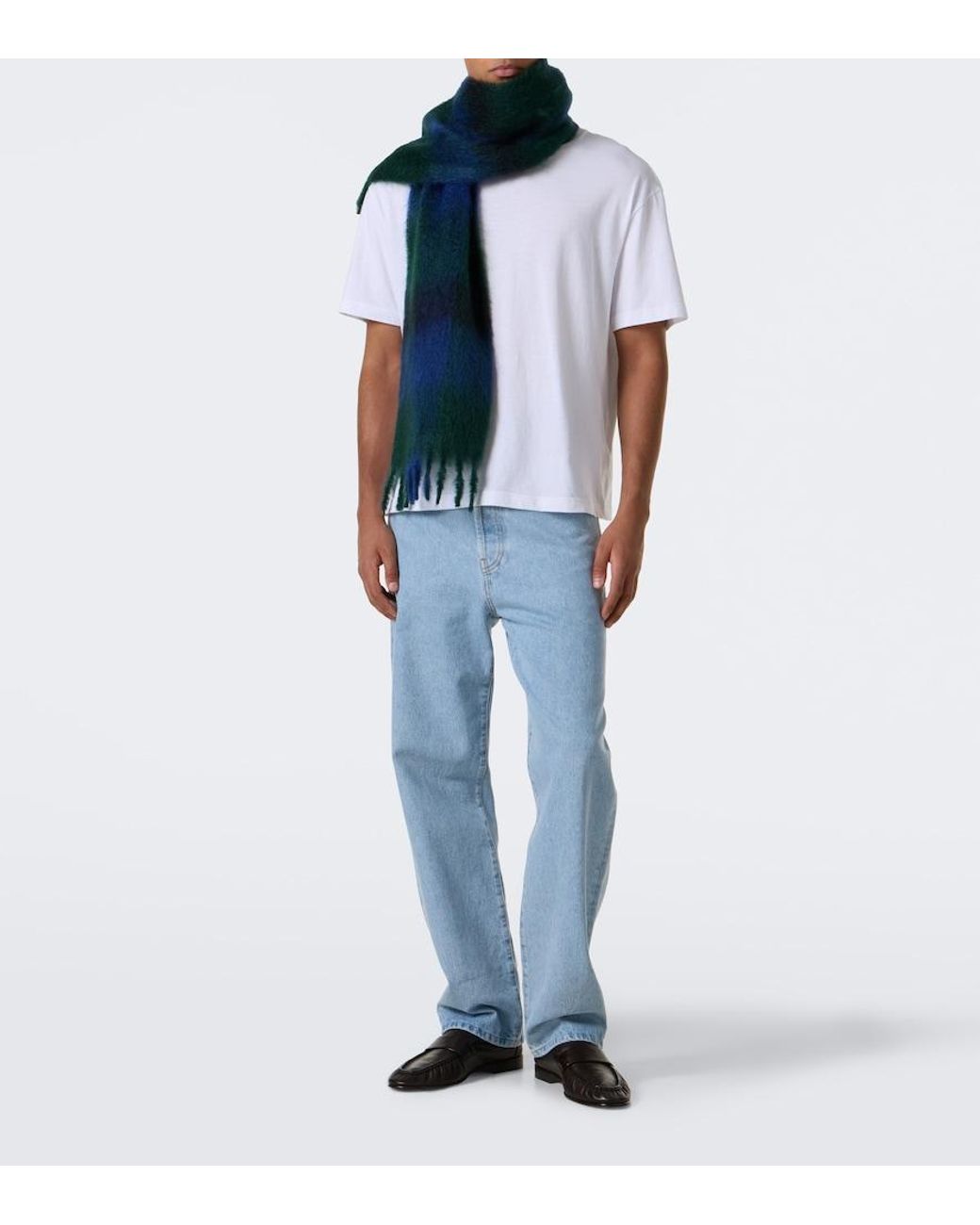 Sciarpa Creana di The Row in Blue da Uomo