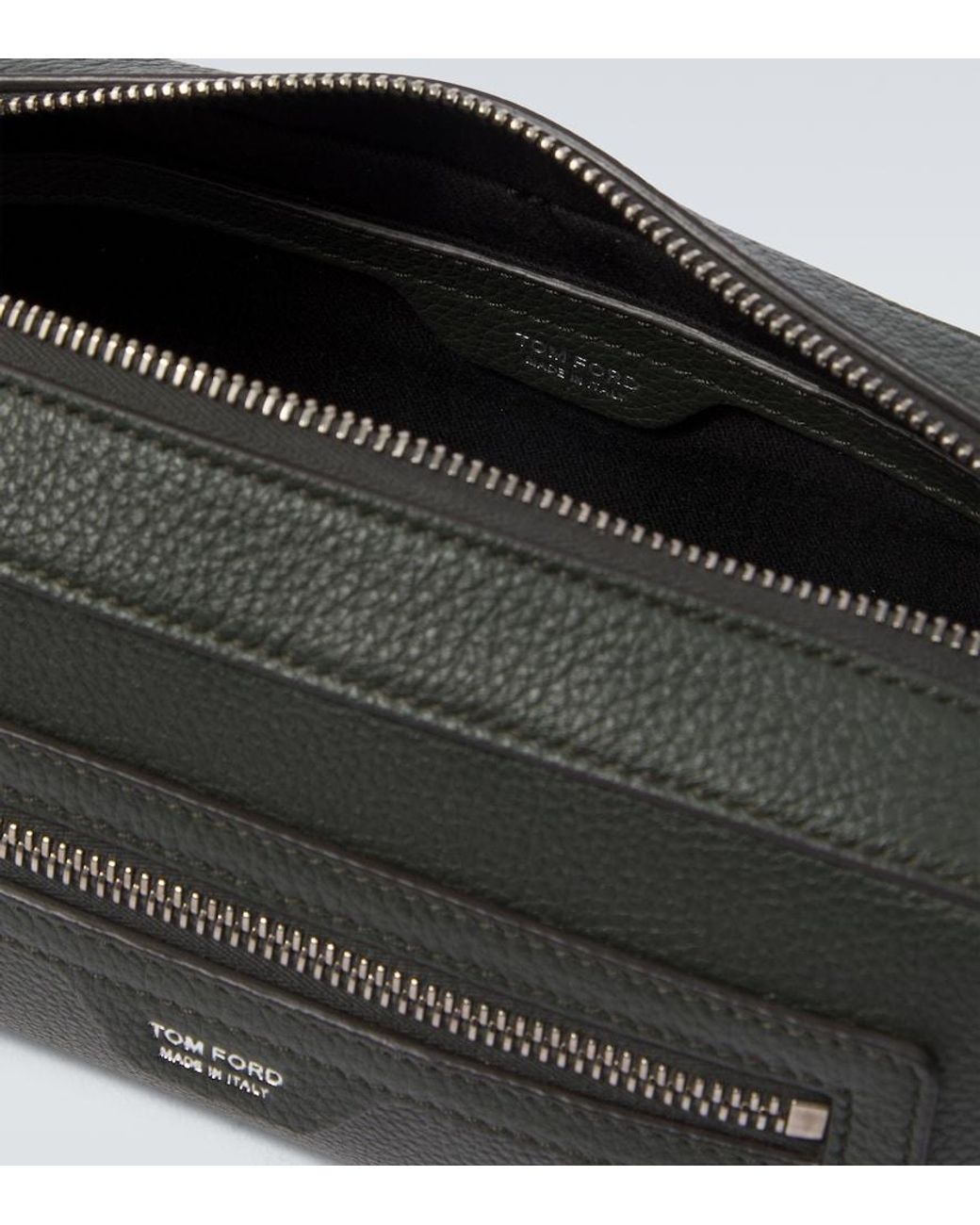 Tom Ford Black Leather Toiletry Bag for men