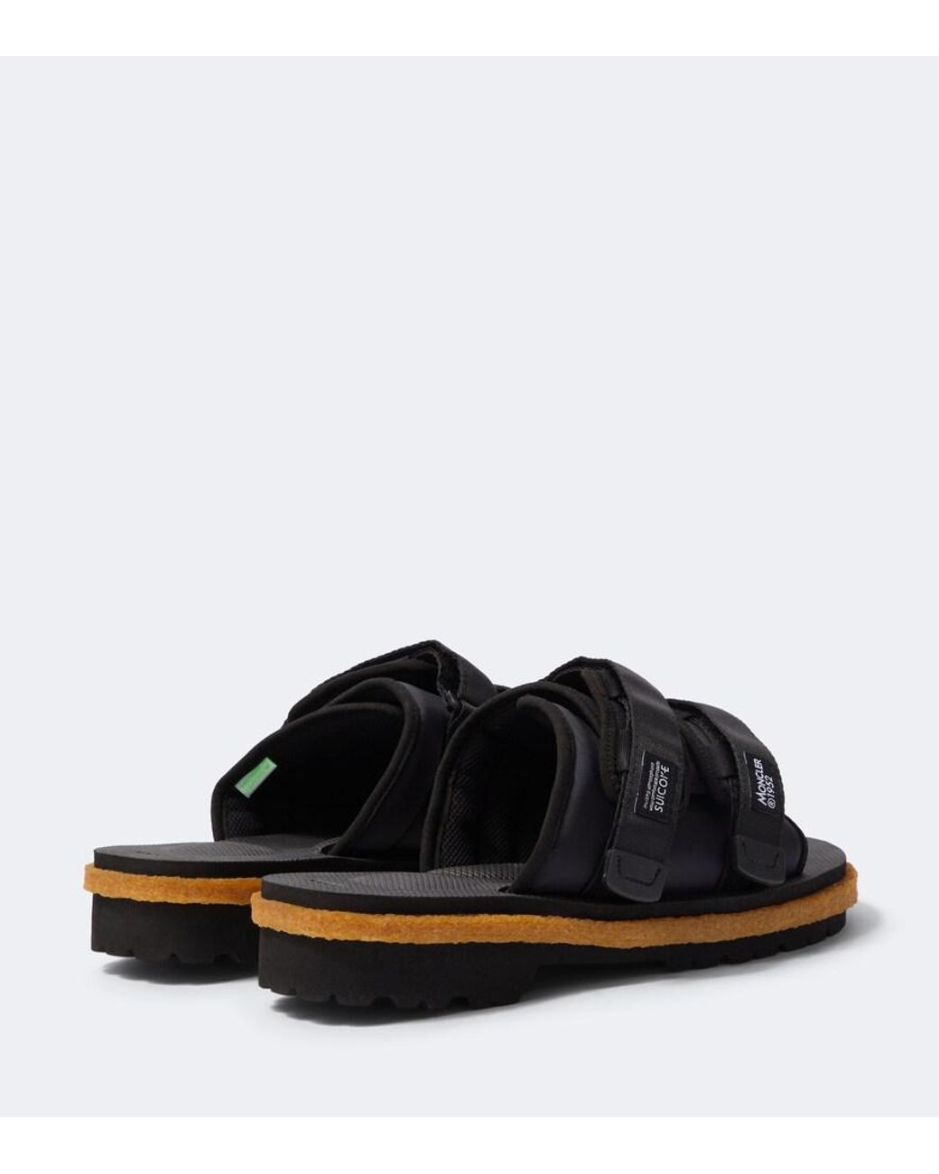 Moncler Genius Black Sliders for men