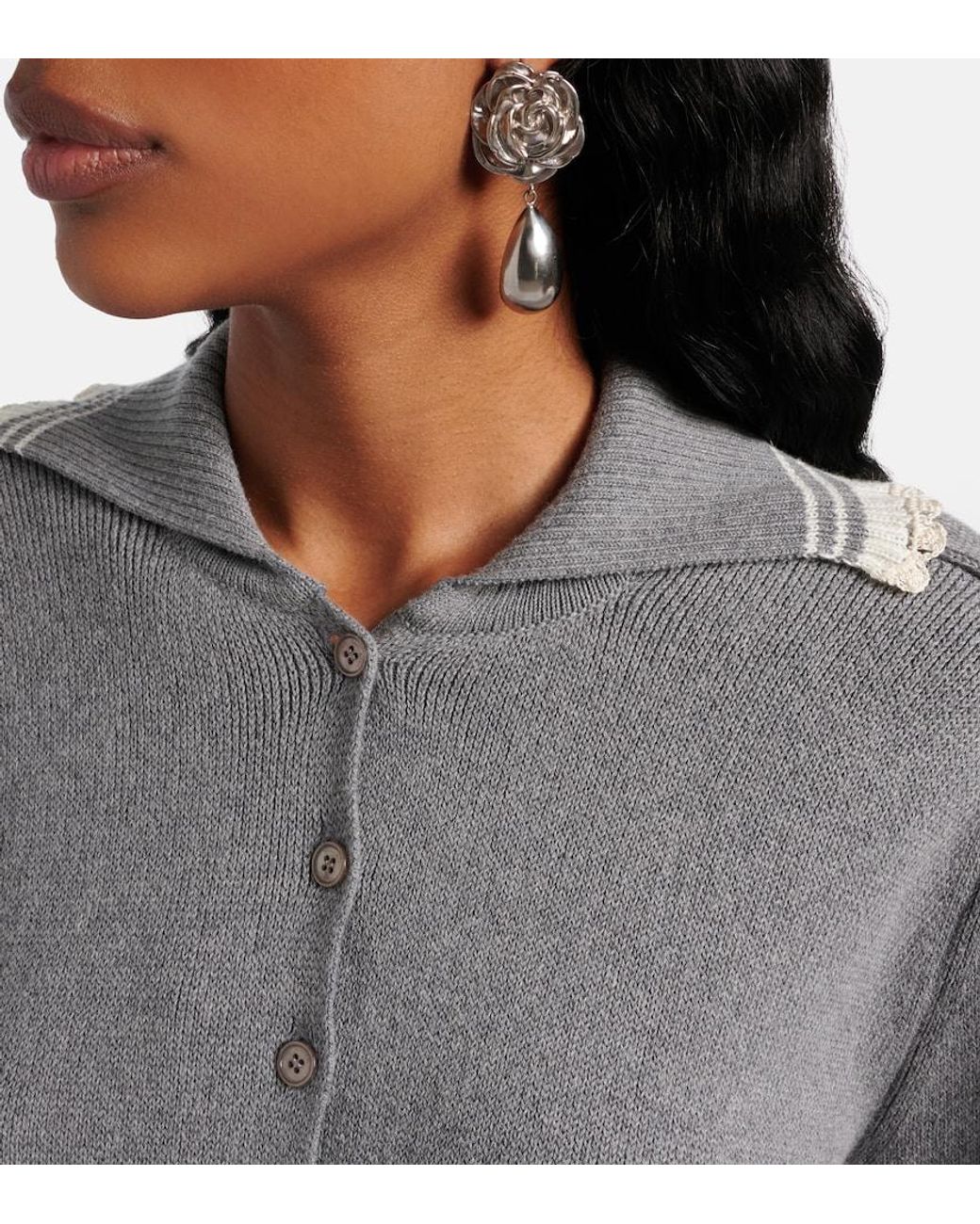 Pullover Polo di Magda Butrym in Gray