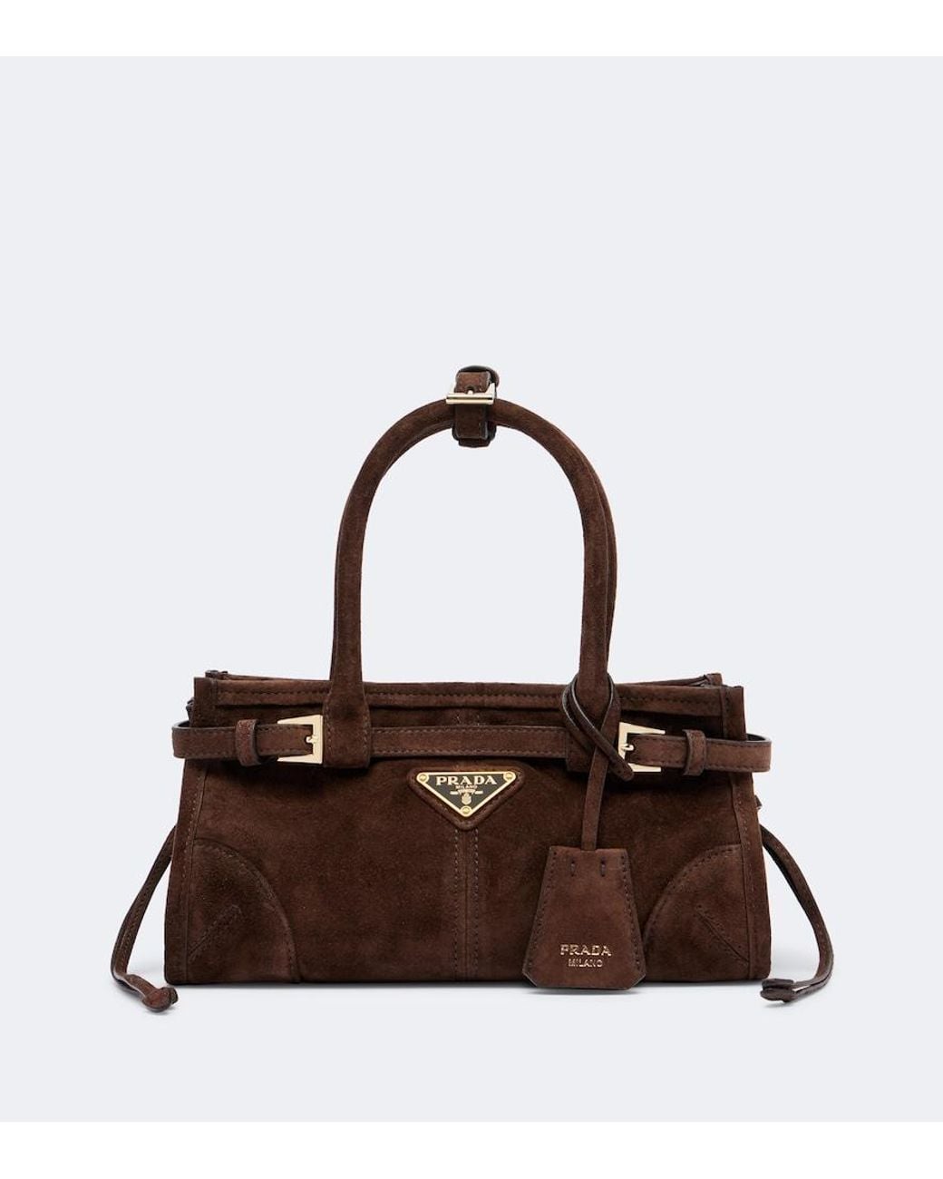 Borsa Bonnie Mini di Prada in Brown