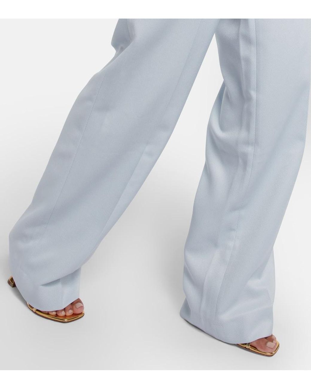 AYA MUSE Blue Auri Pleated Pants