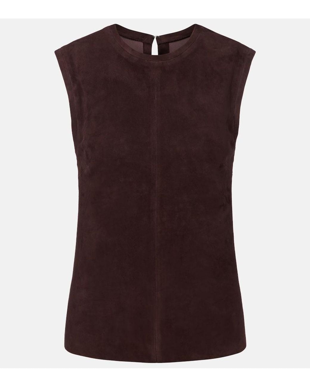 Stouls Brown Miuccia Suede Top