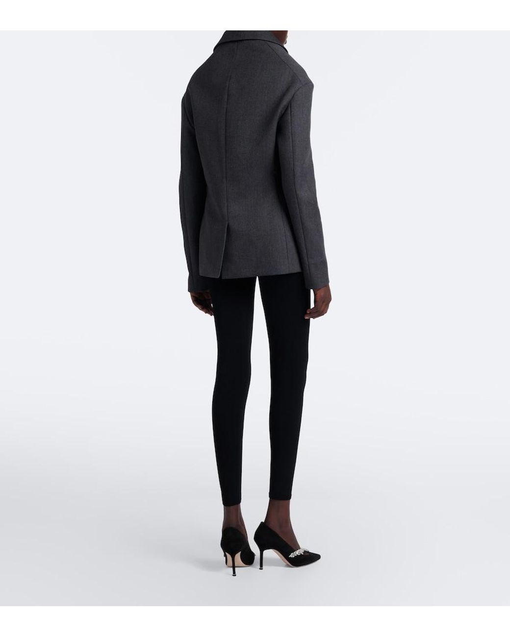 Balenciaga Black Cropped Leggings
