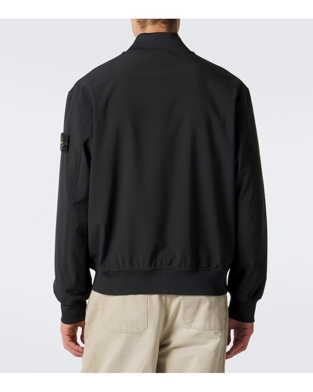 Stone Island Black Compass Technical Bomber Jacket for men