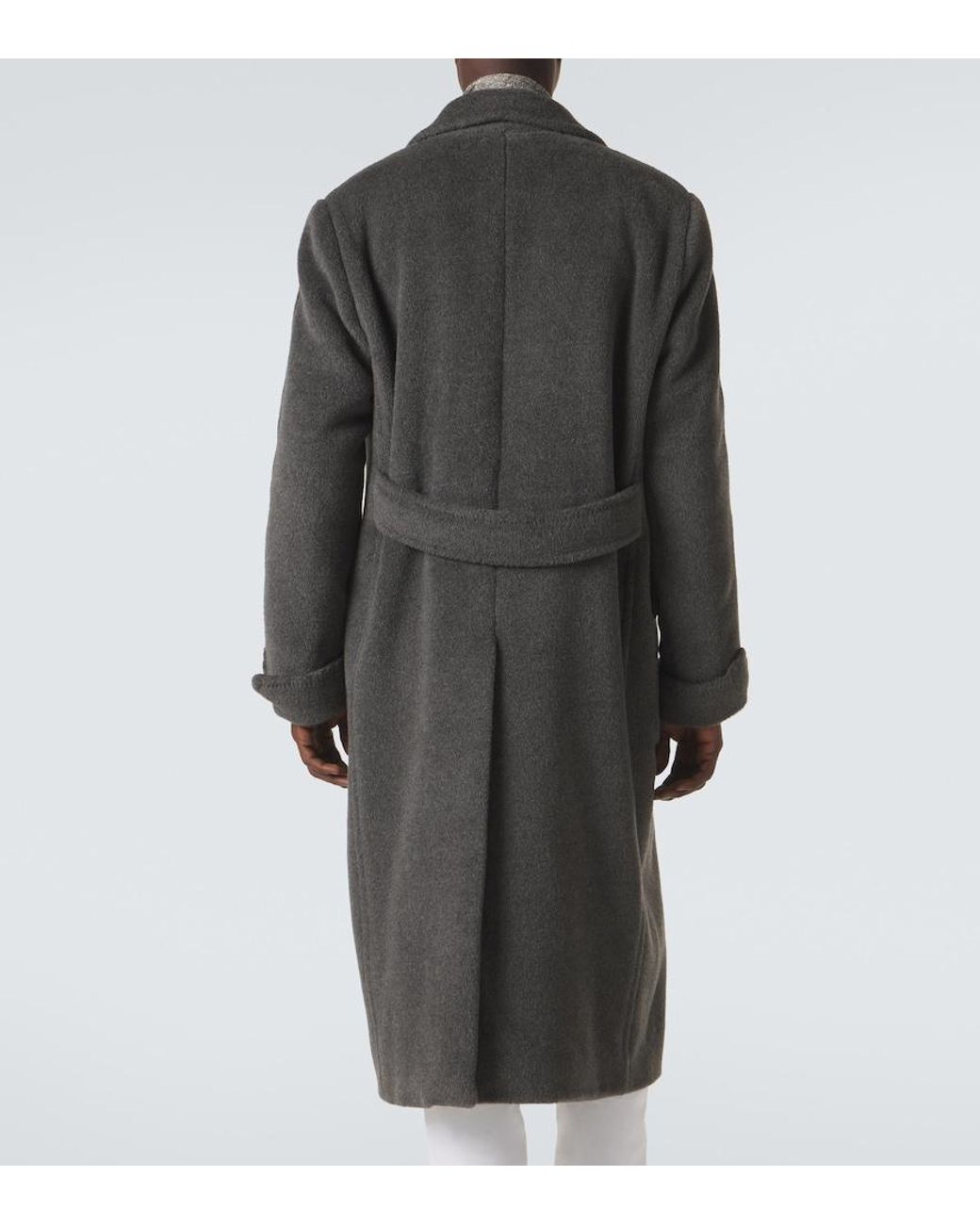 Umit Benan Black Gianni Alpaca And Wool Coat for men