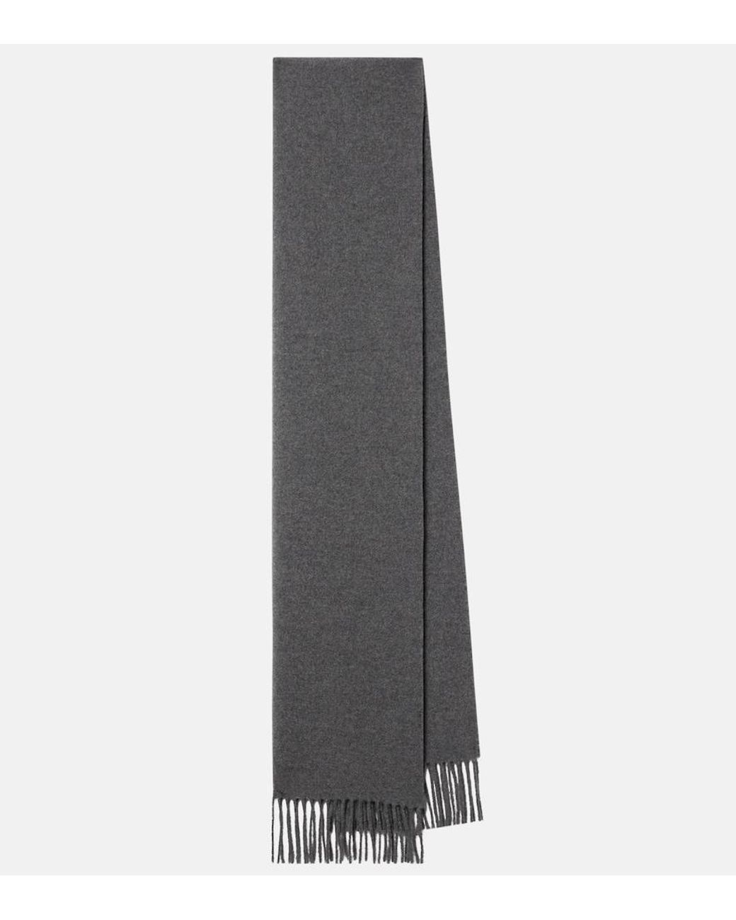 Brunello Cucinelli Gray Cashmere Scarf