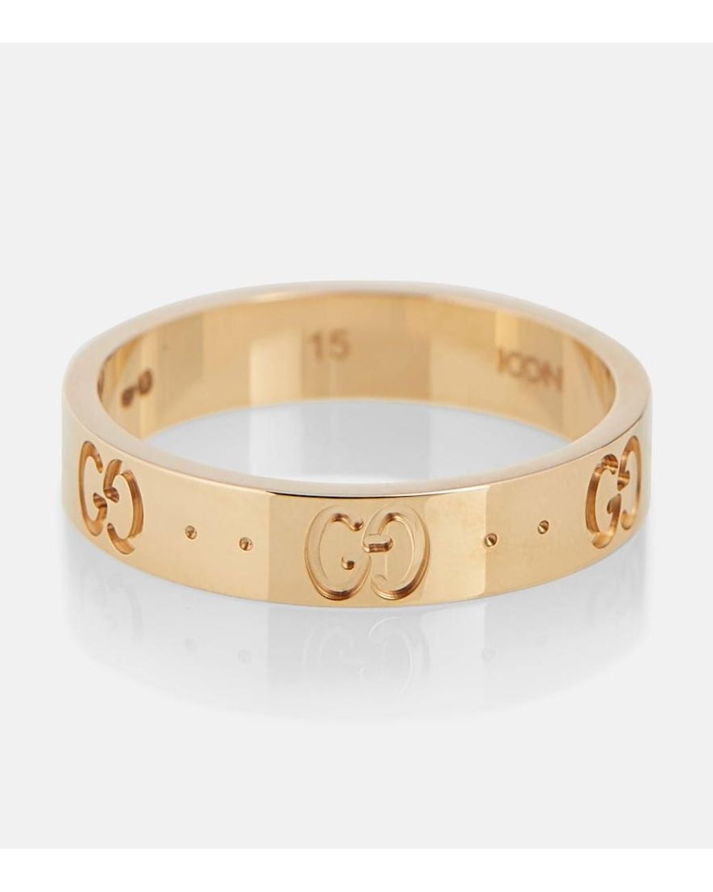 Gucci Metallic Icon Bandring In Gelbgold