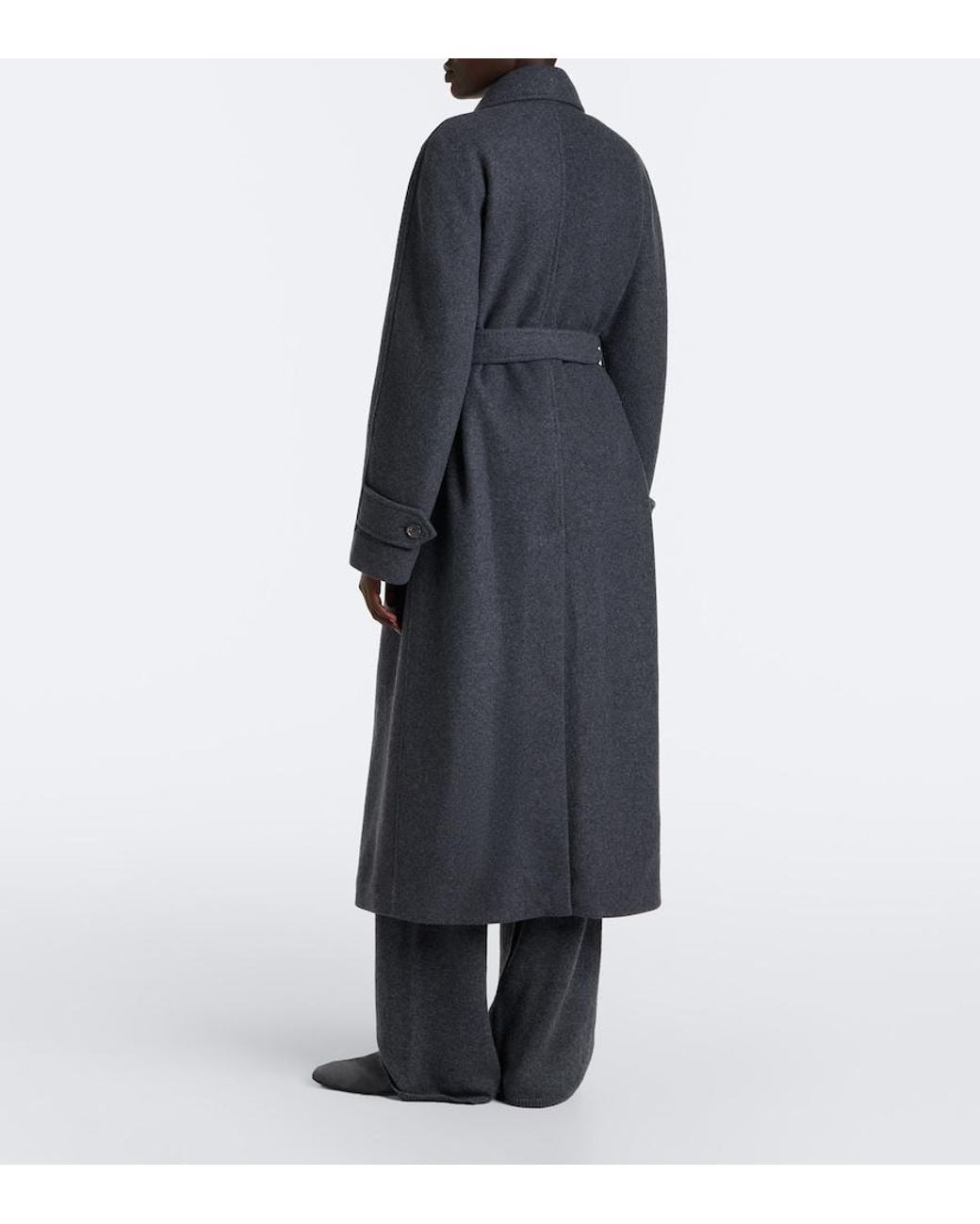 Max Mara Black Cashmere Jersey Coat