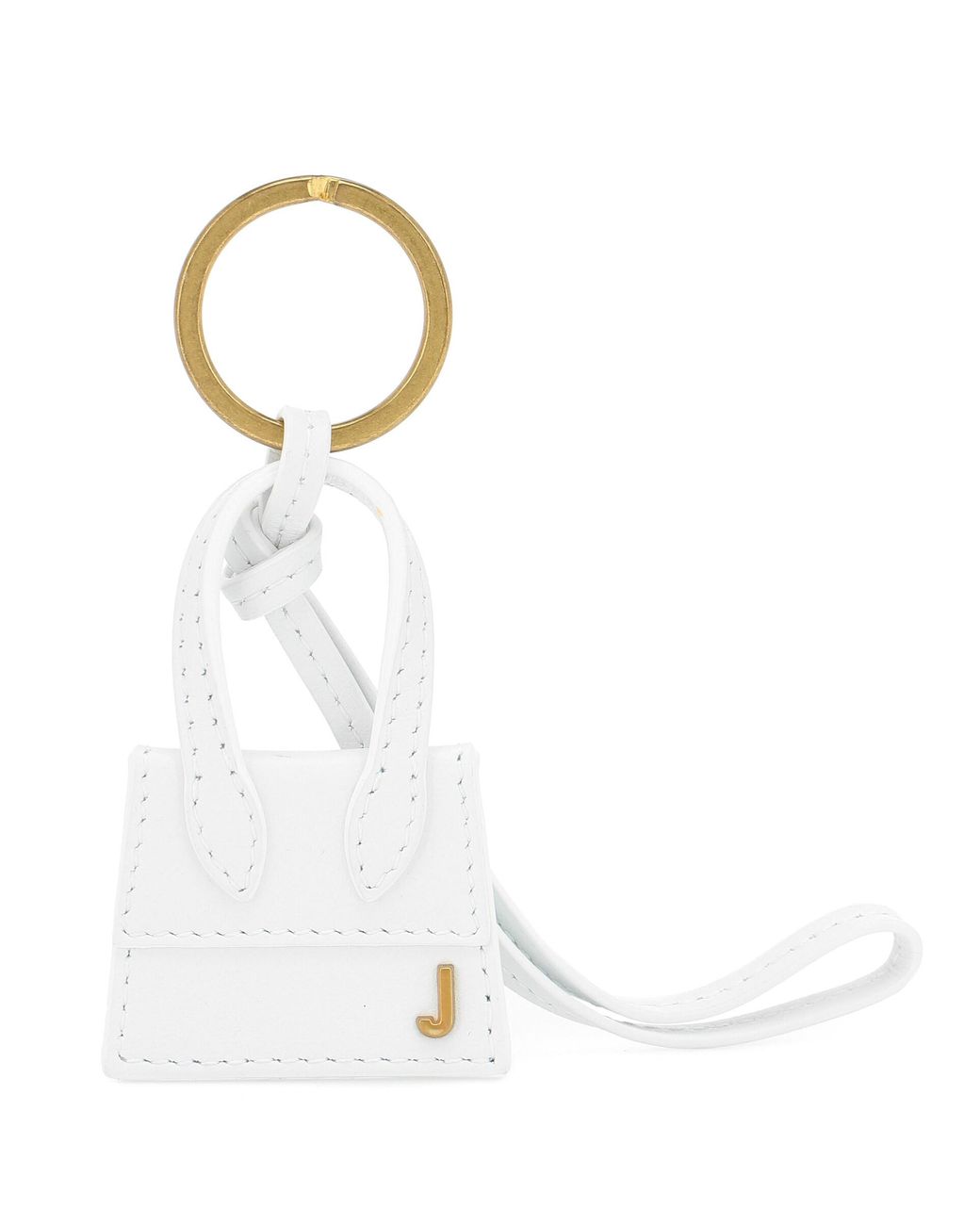 Jacquemus Le Porte Clés Chiquito Leather Keyring in White | Lyst