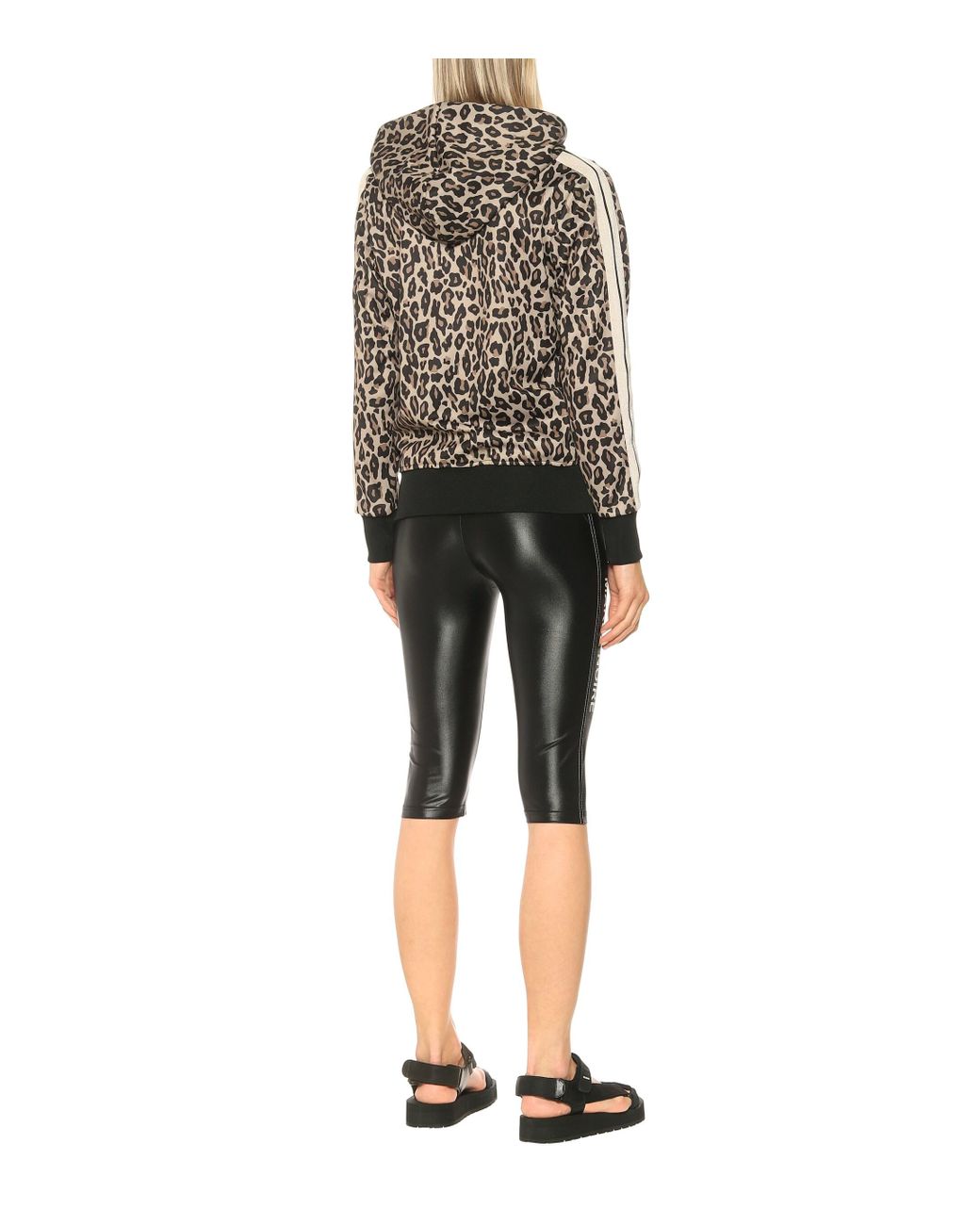 leopard print track jacket