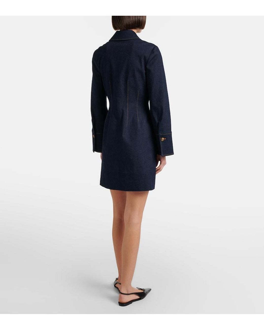Veronica Beard Blue Raymond Denim Minidress