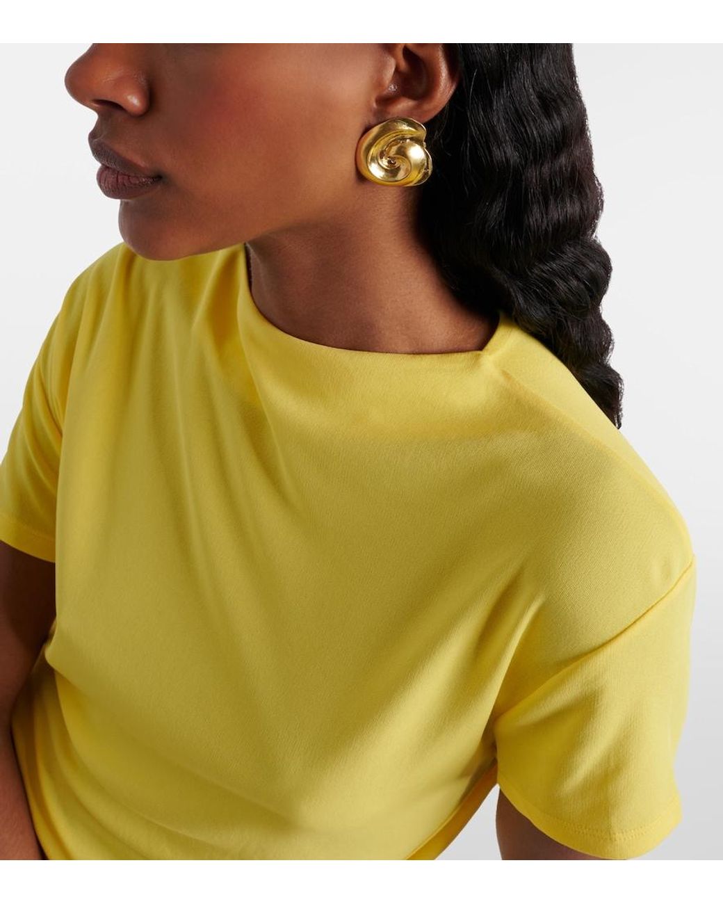 YSSO Metallic Cote 24Kt-Plated Earrings