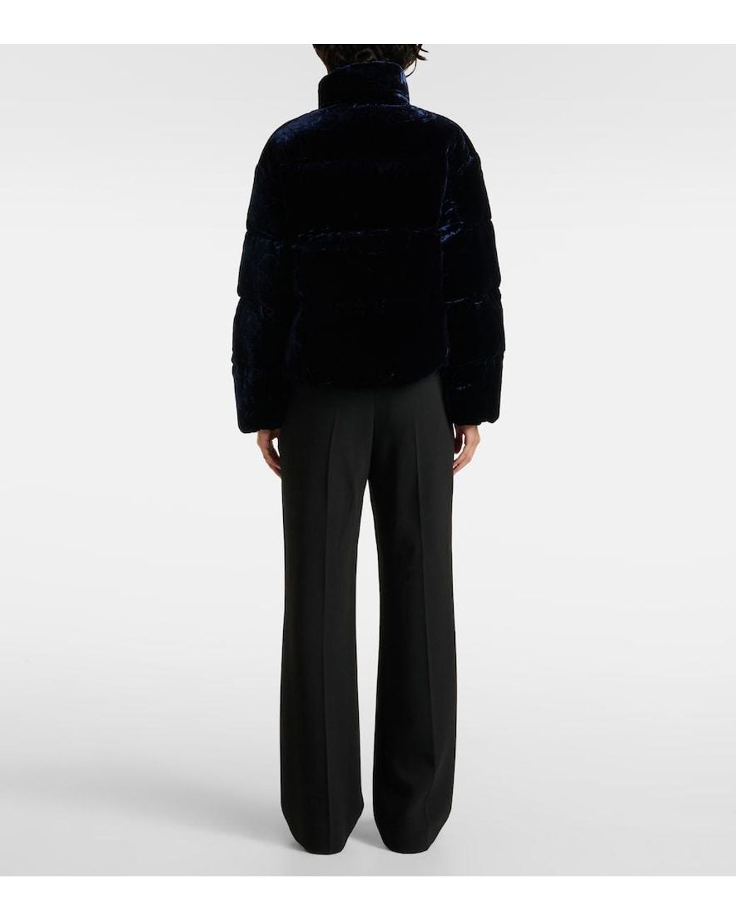 Polo Ralph Lauren Black Velvet Down Jacket
