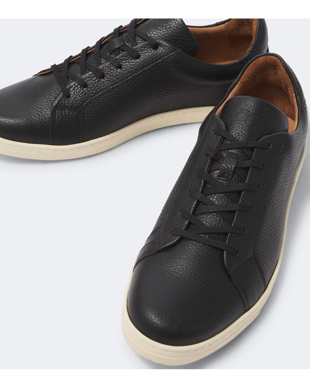 George Cleverley Black Jack Iii Croc-Effect Leather Sneakers for men