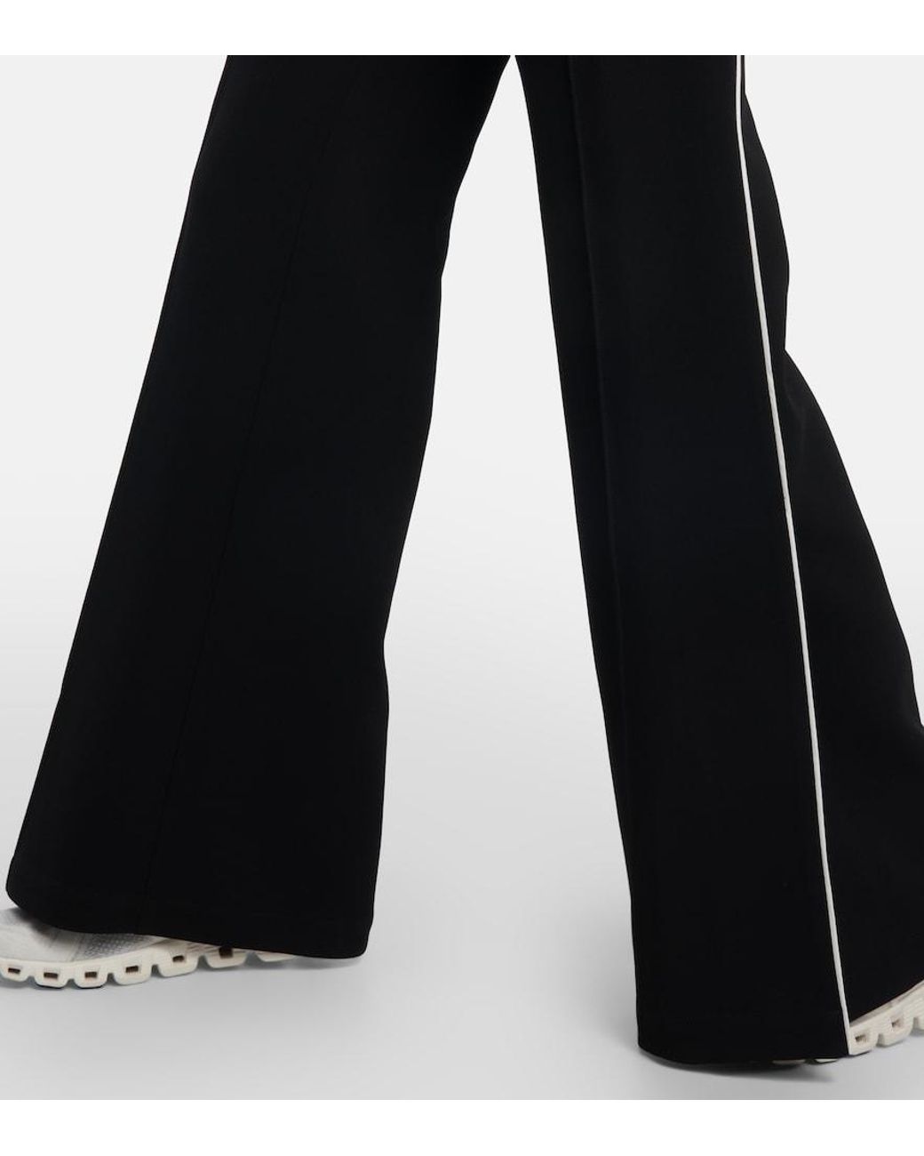 Tory Burch Black Crepe Flared Pants