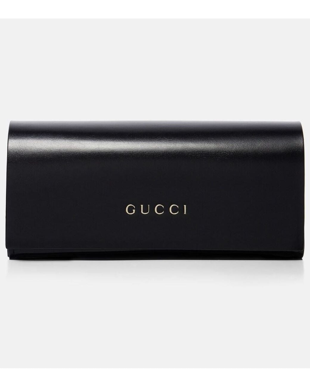 Gucci Natural Eckige Sonnenbrille Script