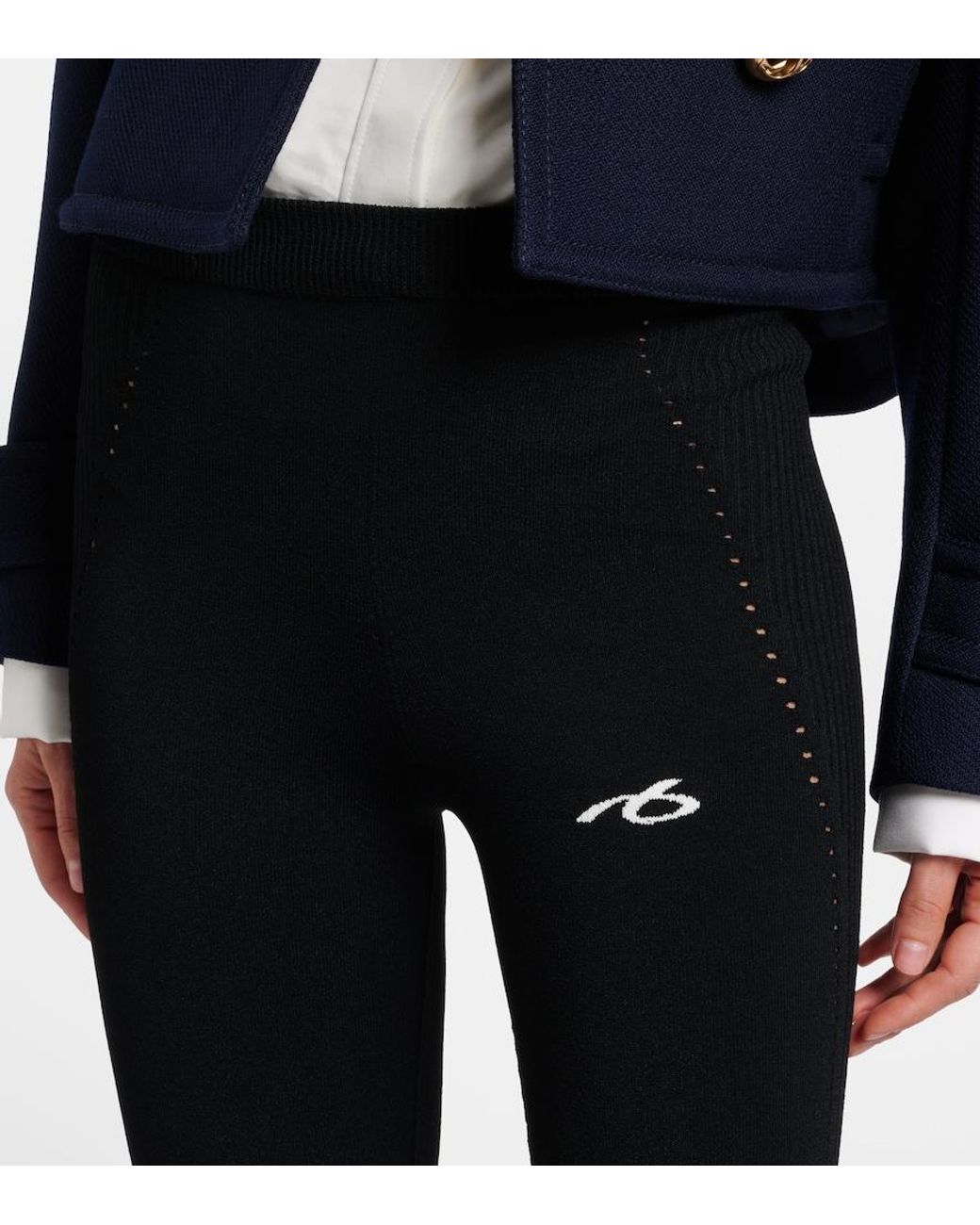 Balenciaga Black Jersey Leggings