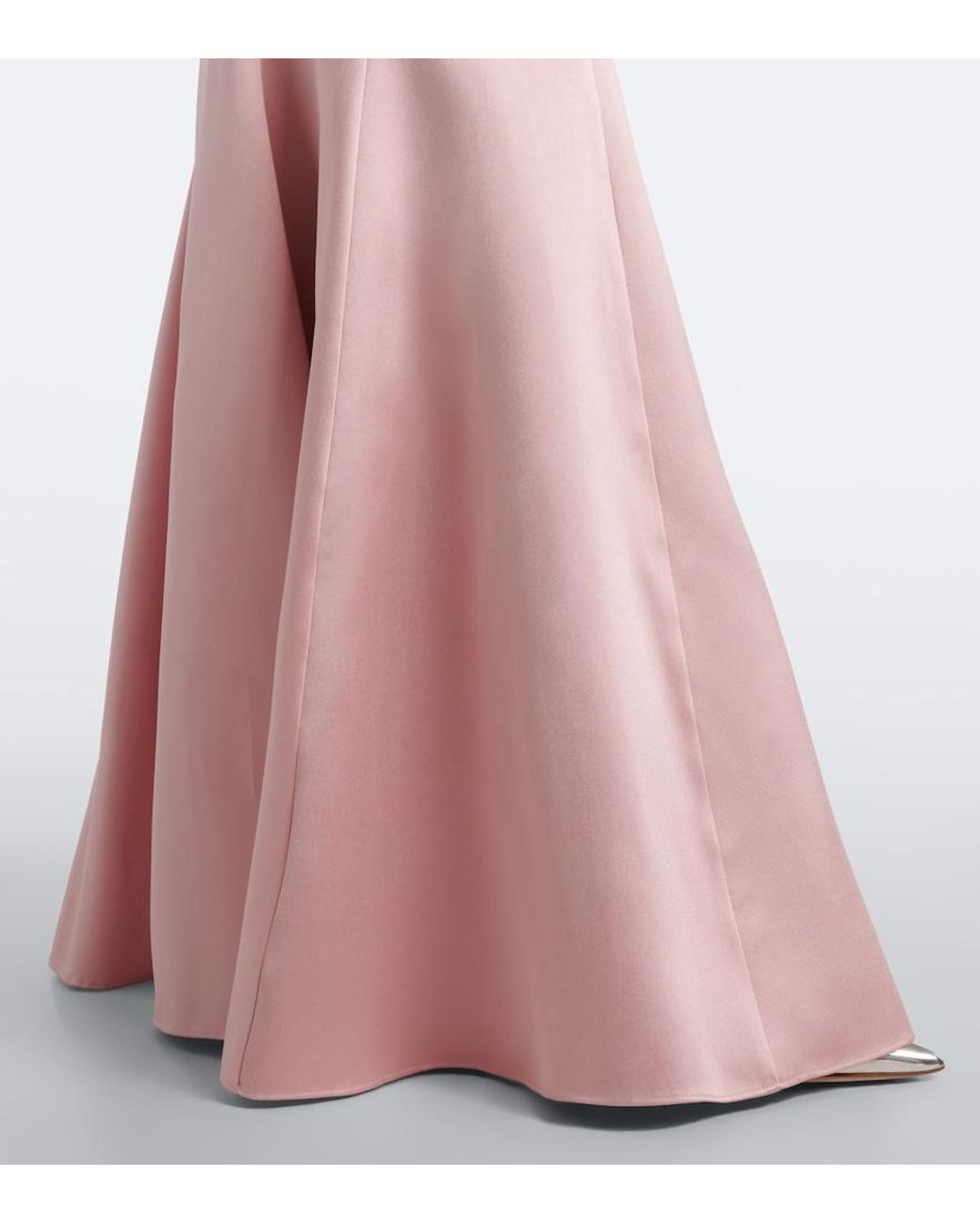 Solace London Pink Alta Off-Shoulder Bustier Gown