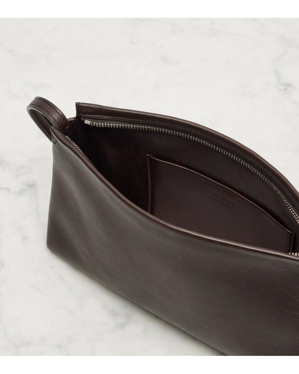 The Row Gray Schultertasche Rene Aus Leder