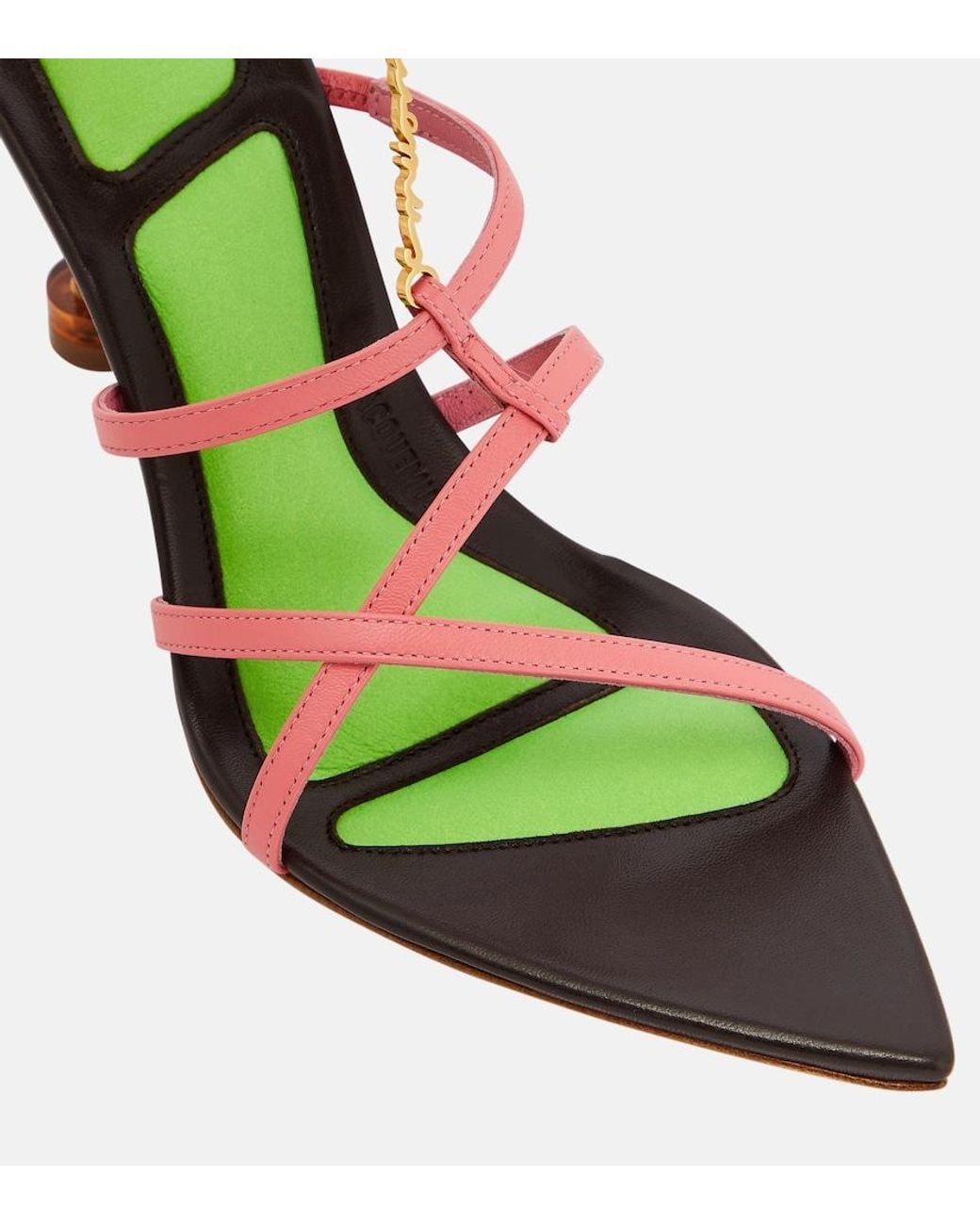 Jacquemus Green Les Sandales Pralu Hautes Pumps