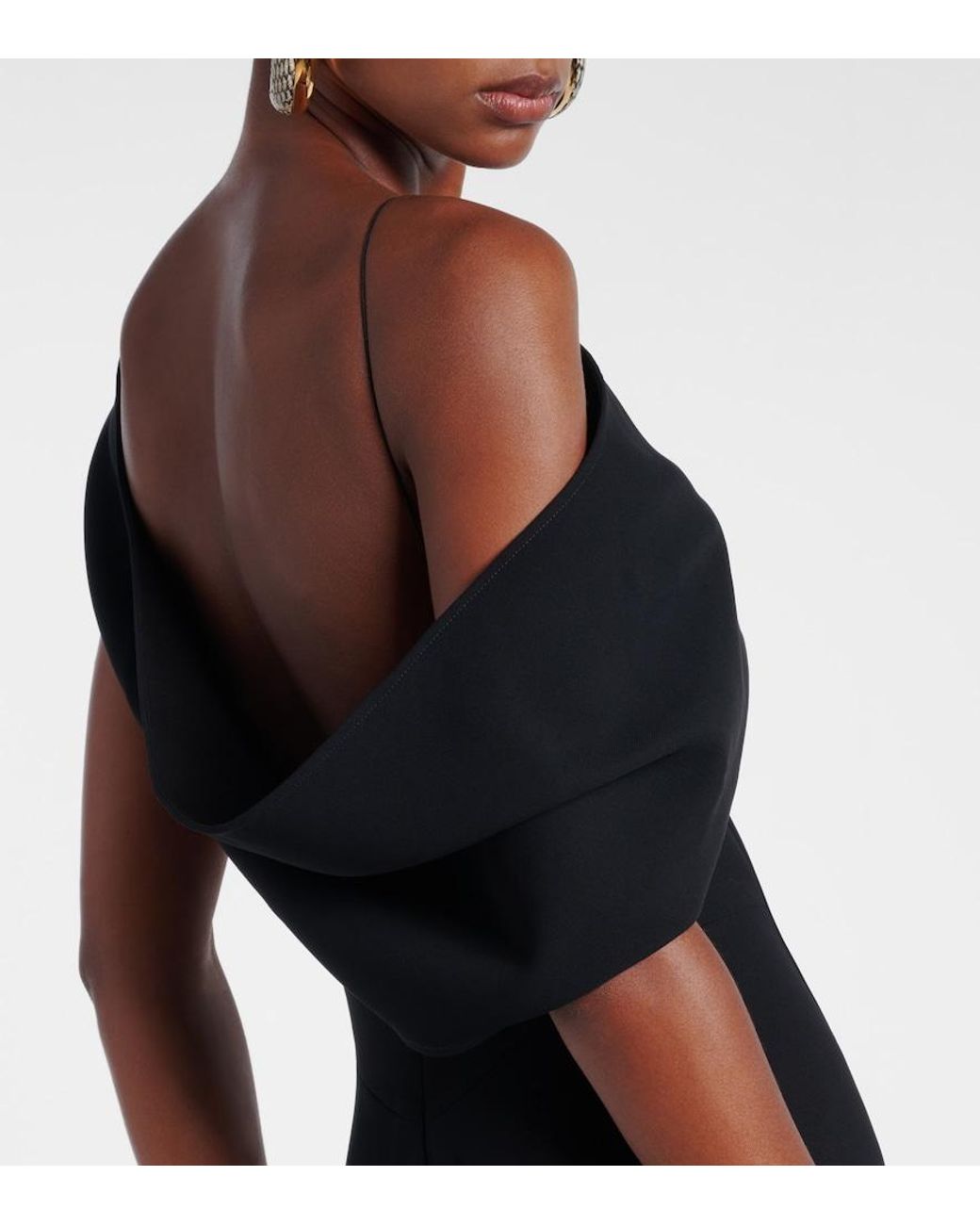 jacquemus black dress Viscose Short open back Jacquemus La Robe Hielo Asymmetric