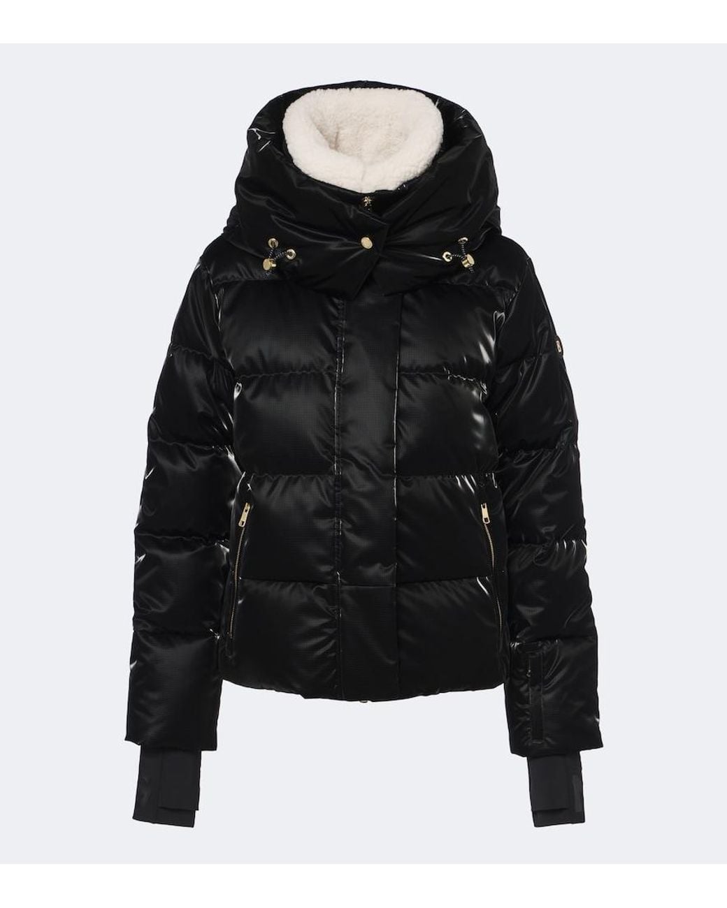 Bogner Black Naia Hooded Down Ski Jacket