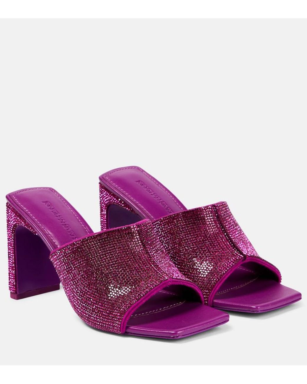 Jonathan Simkhai Purple Asia Crystal-Embellished Sandals