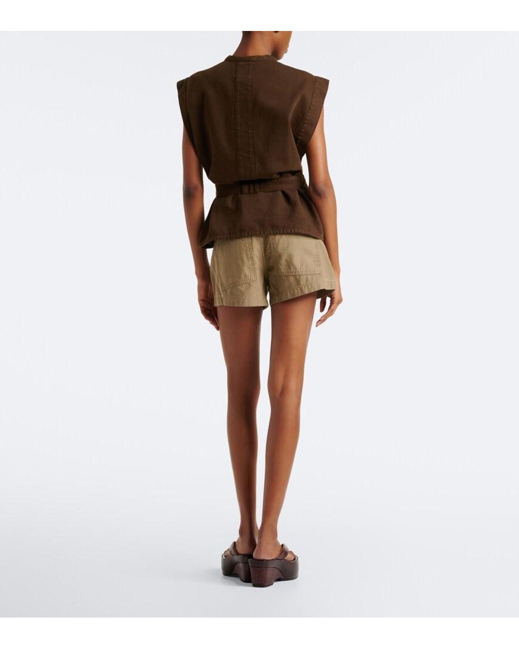 Citizens of Humanity Natural Marcella Cotton Twill Shorts
