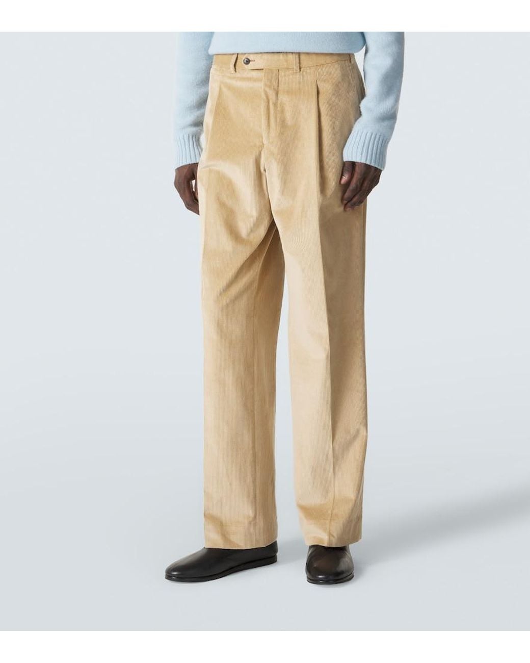 Saman Amel Weite Hose Amo Aus Cord in Natural für Herren