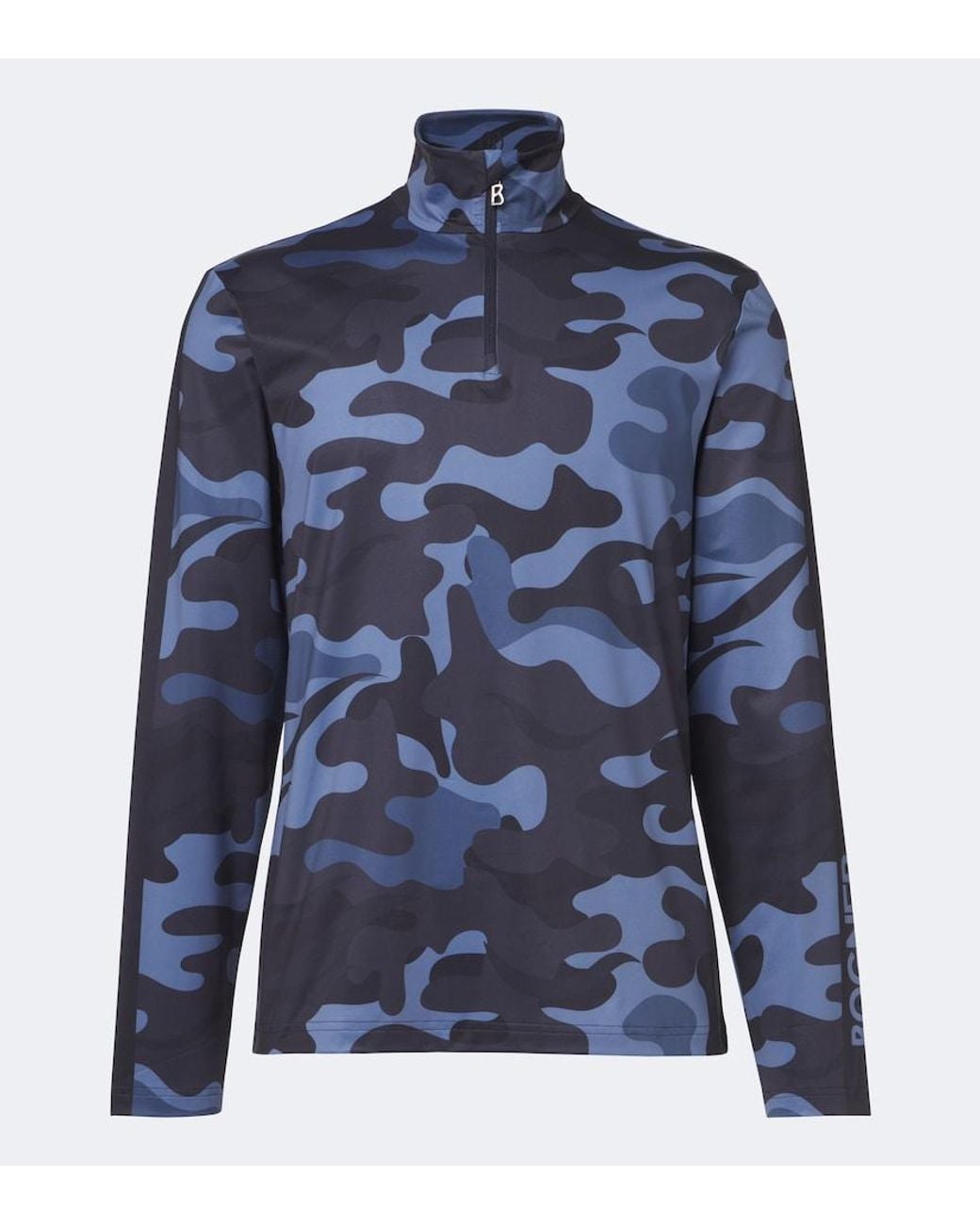 Bogner Blue Verti Camouflage Ski Top for men