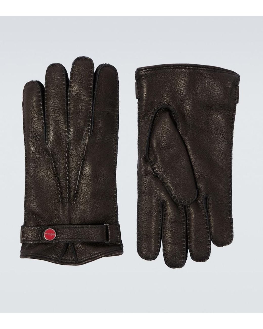 Kiton Handschuhe Aus Leder in Black für Herren