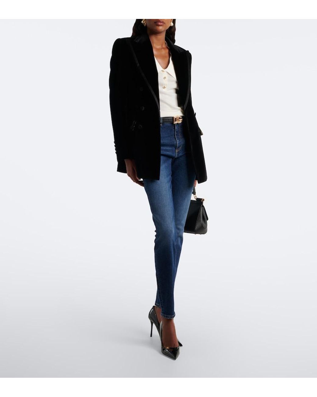 Dolce & Gabbana Blue Skinny Jeans