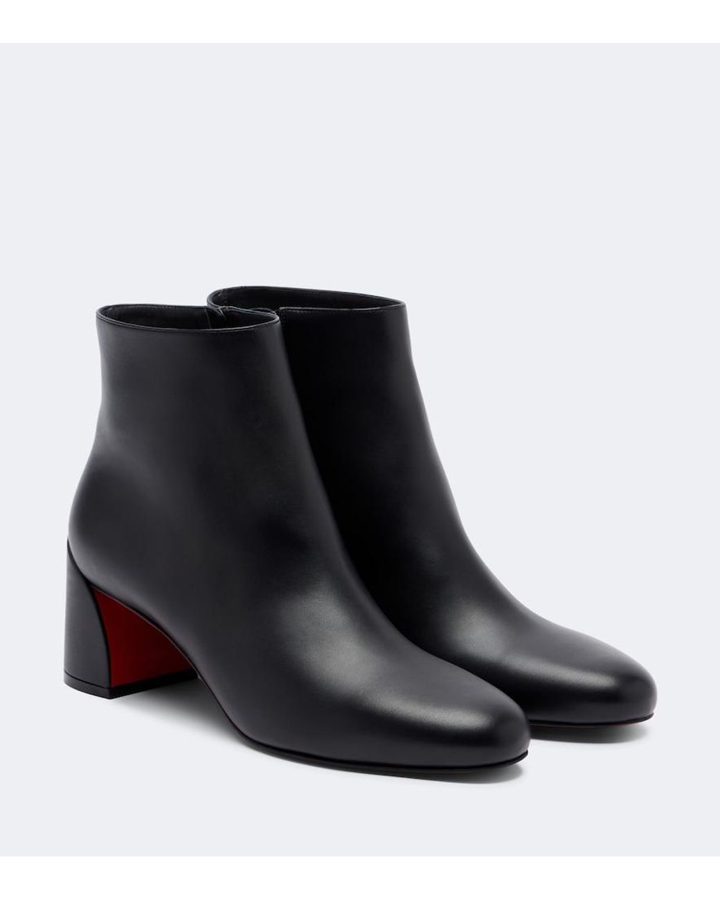 Christian Louboutin Black Jane Leather Ankle Boots
