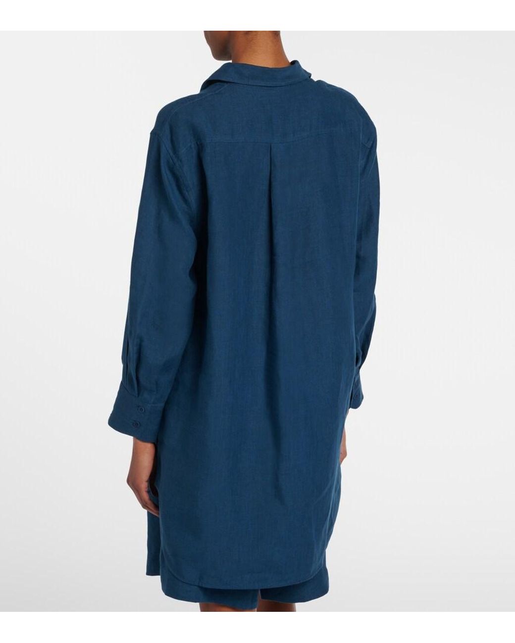 Eres Blue Mignonette Linen Shirt