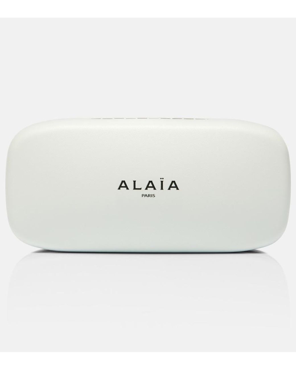 Alaïa Brown Logo Oval Sunglasses