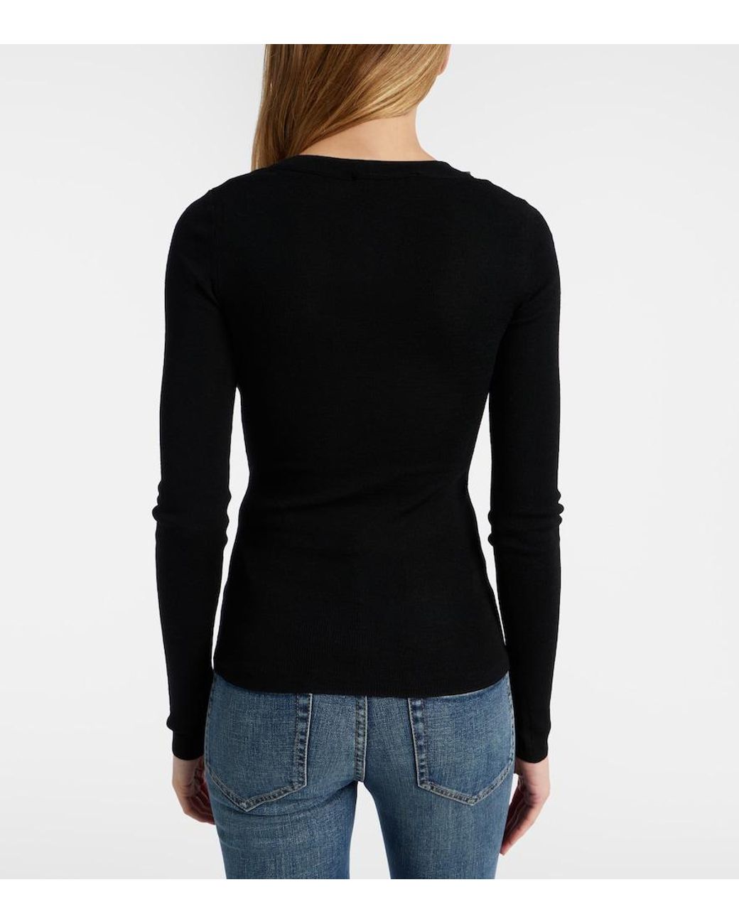 Dorothee Schumacher Black Virgin Wool Top