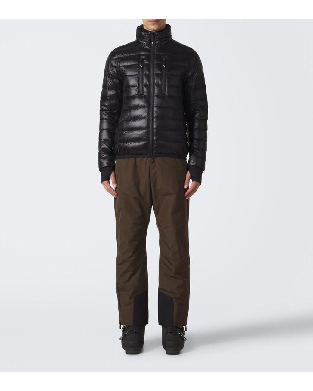 Moncler Black Hers Down-Paneled Ski Jacket for men