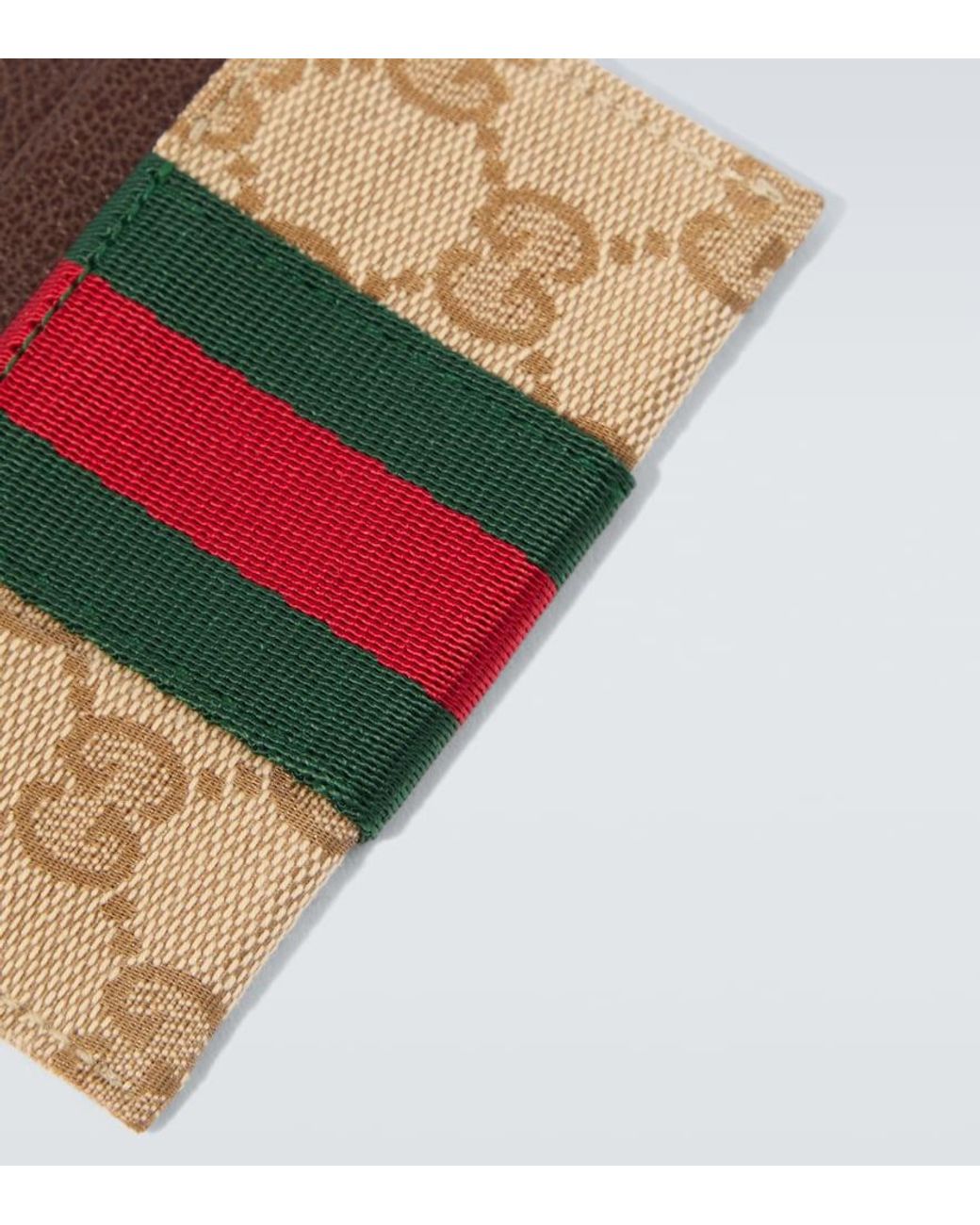 Tarjetero Gg Canvas Con Web Gucci de hombre de color White