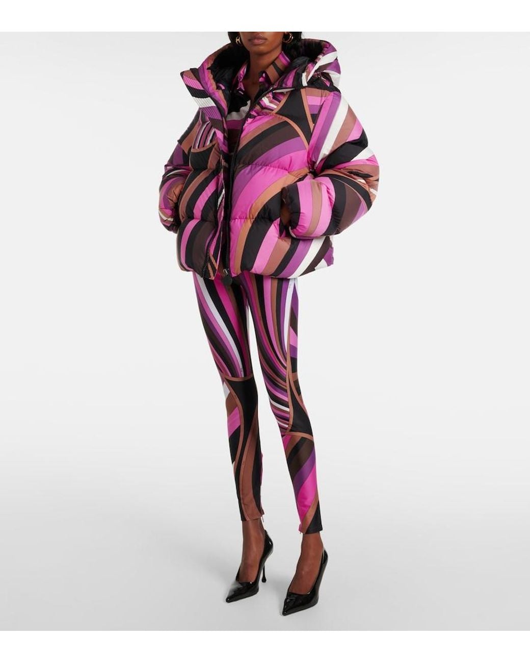 Emilio Pucci Pink Iride Down Jacket