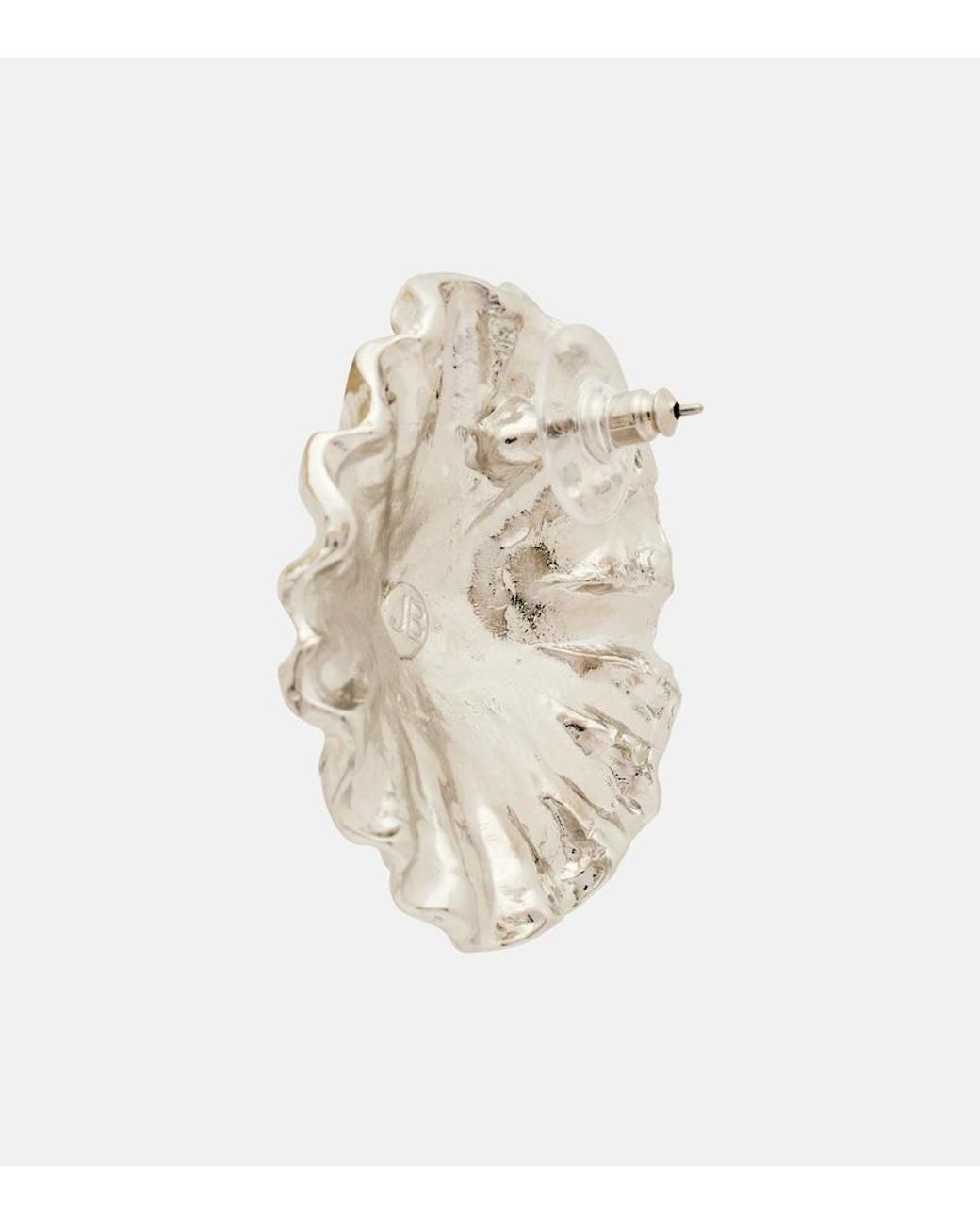Jennifer Behr White Limpet Earrings