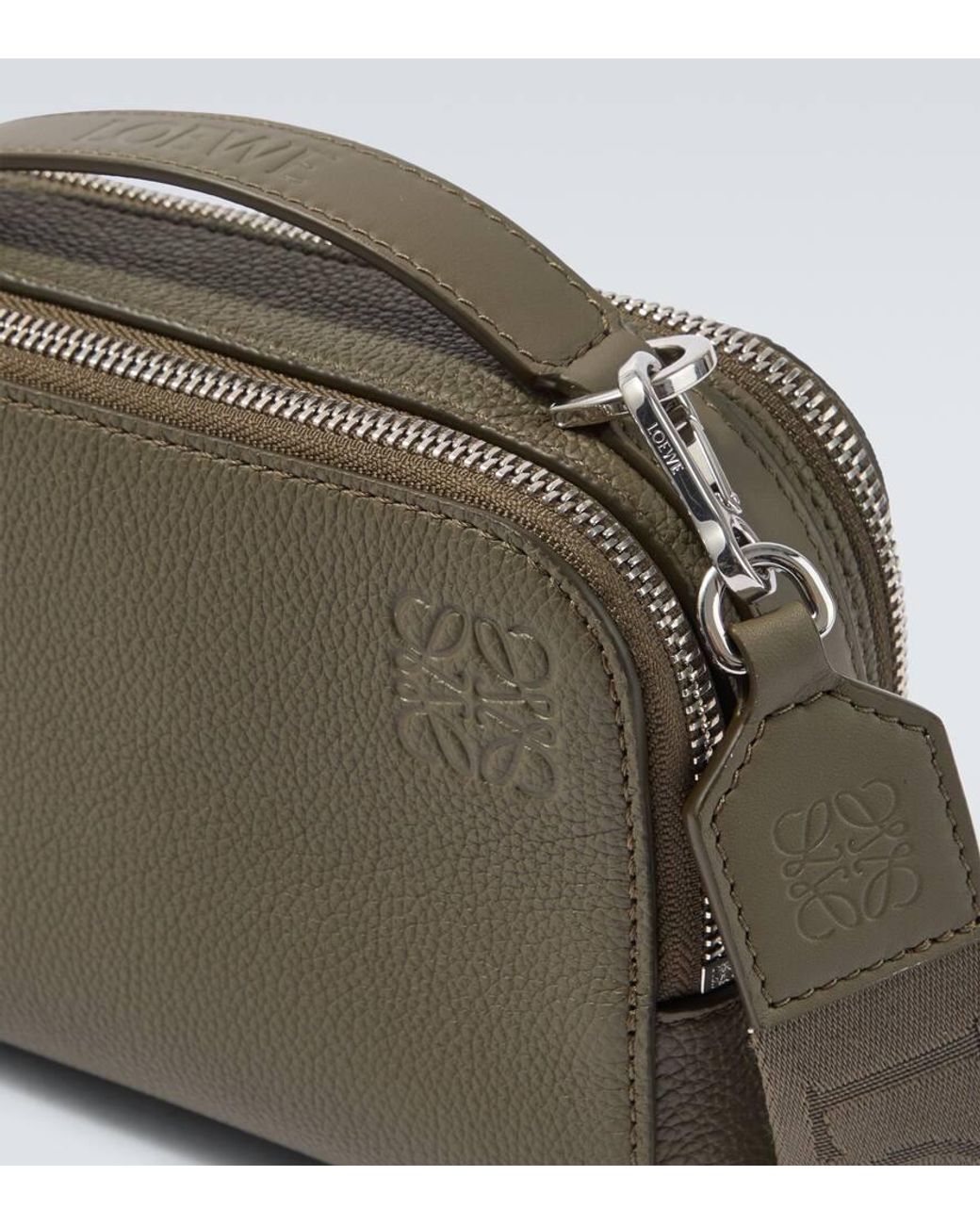 Loewe Schultertasche Mini Aus Leder in Green für Herren