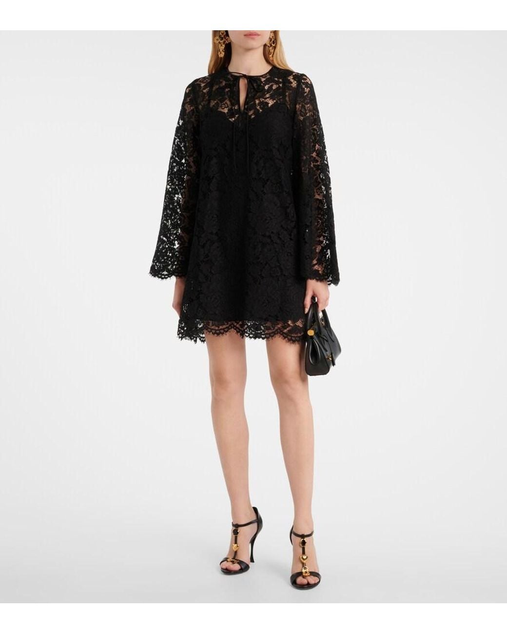 Dolce & Gabbana Black Embellished Sandals