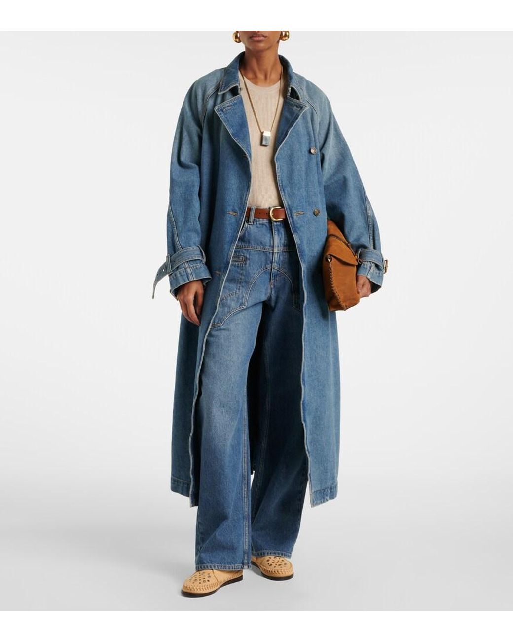 Isabel Marant Natural Felsa Leather Moccasins