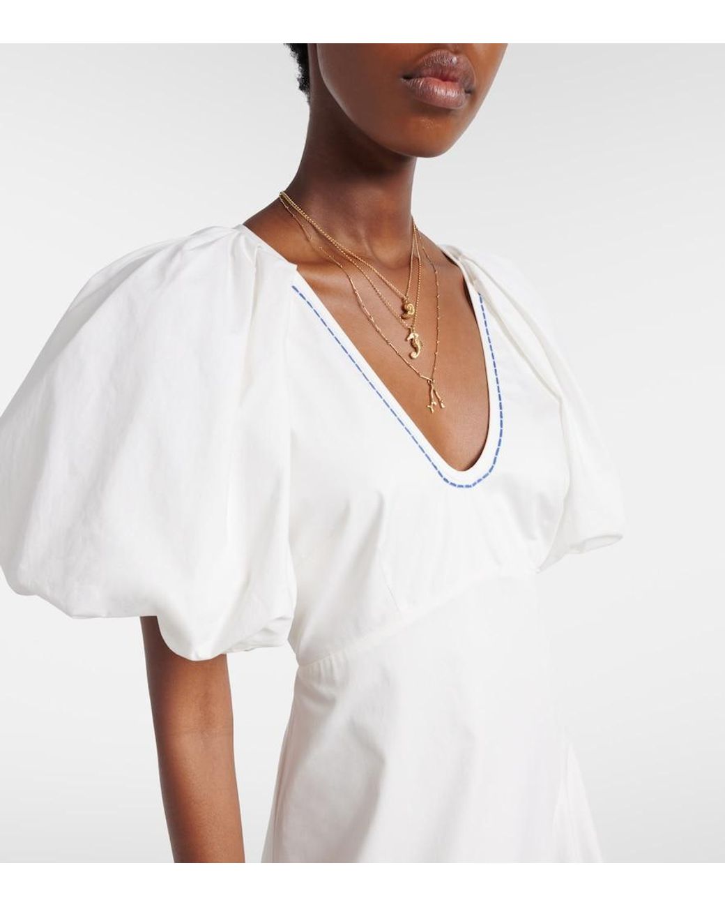 ALÉMAIS White Cotton Maxi Dress