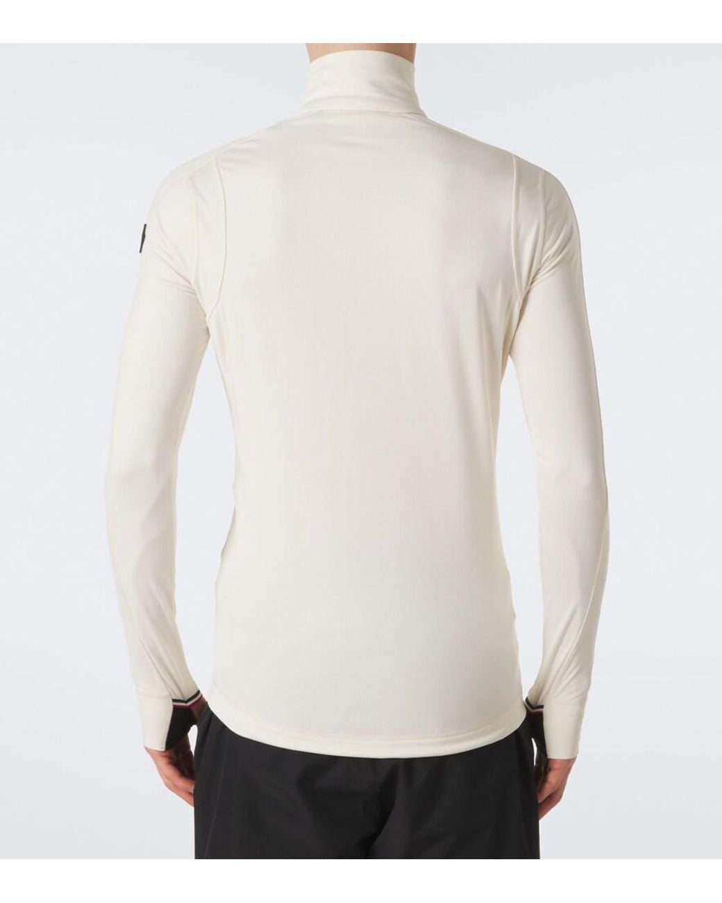 Moncler White Logo Ski Top for men