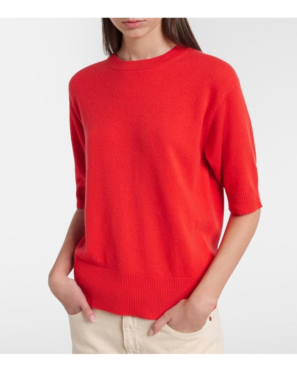 Jardin Des Orangers Red Cashmere Sweater