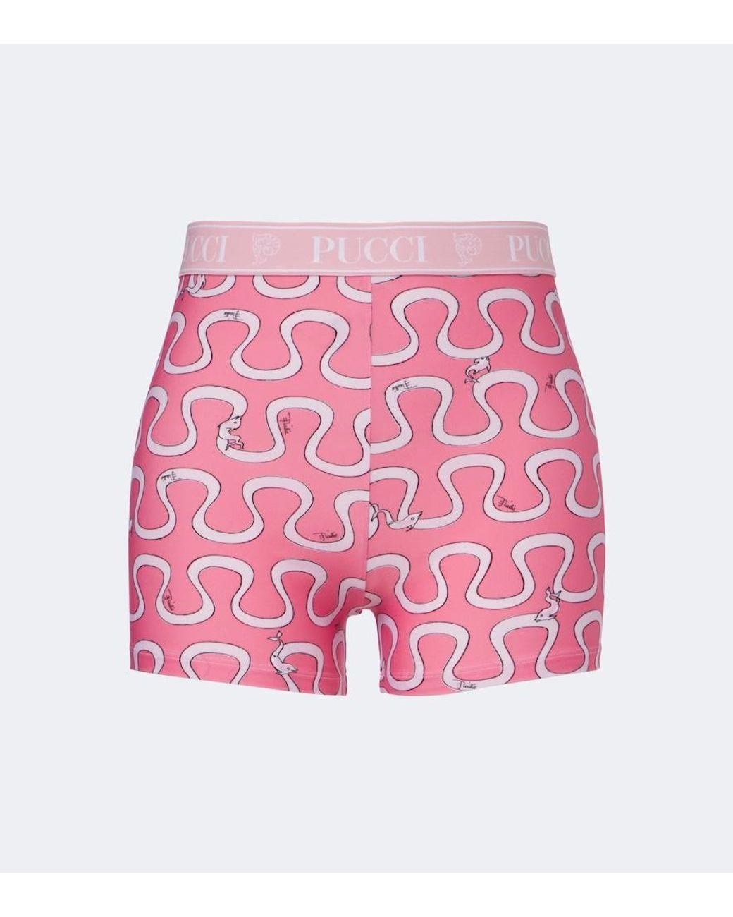 Emilio Pucci Pink Onda Jersey Shorts